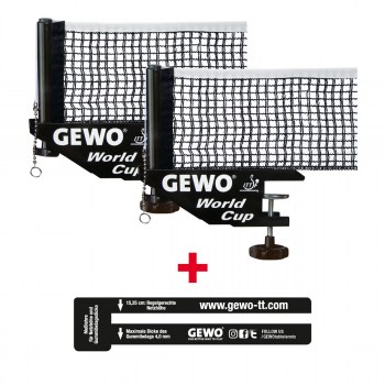 GEWO Netz World cup schwarz SET I TOBA-Sort.Shop